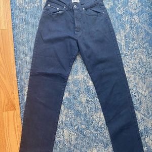 DOLCE&GABBANA D&G Vintage Ripped High Waist Straight Leg Jeans
